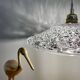 Vintage glass pendant light - tableware collection -