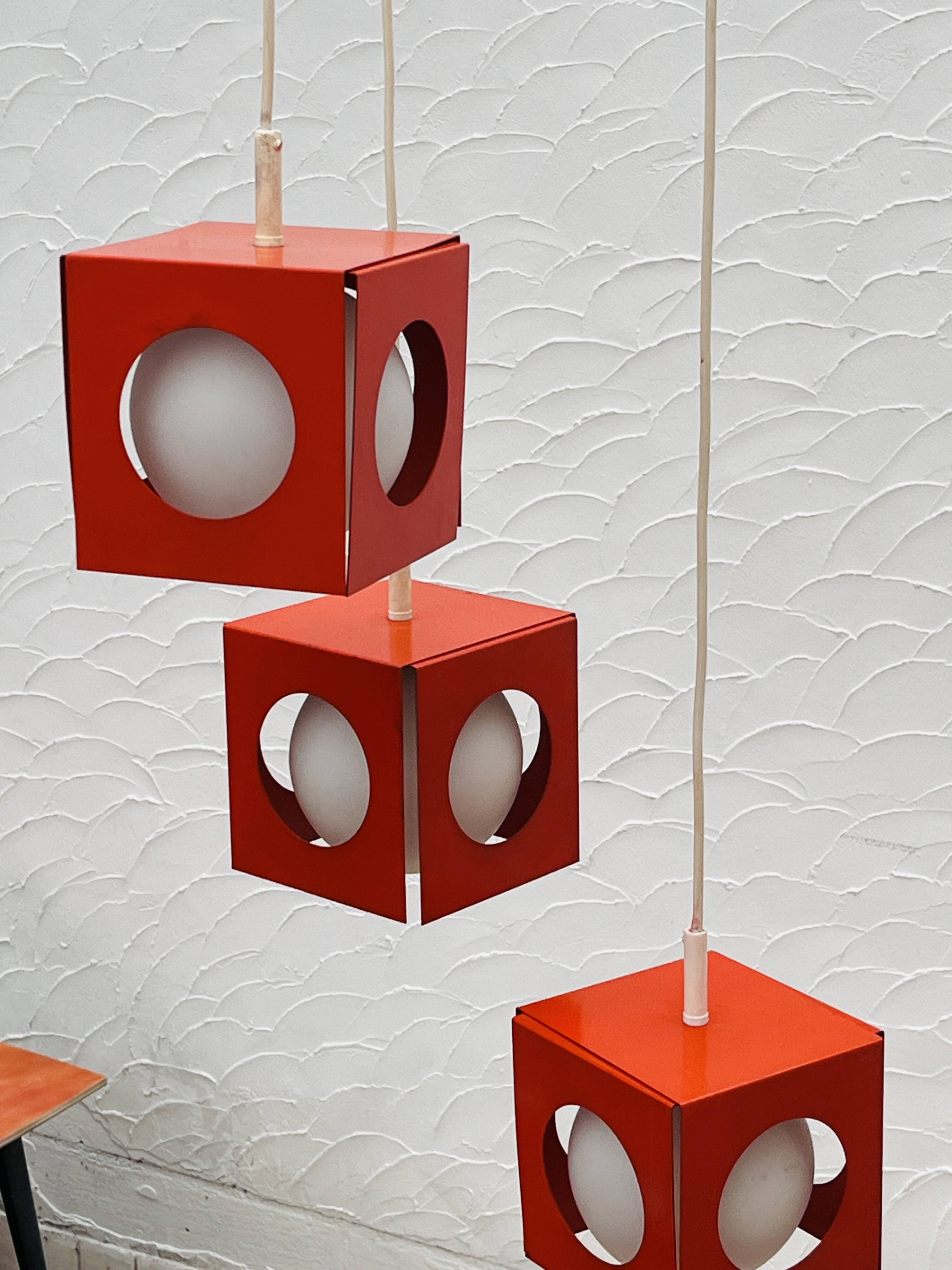 Suspension Space-âge orange