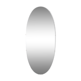 Miroir ovale 40x107cm