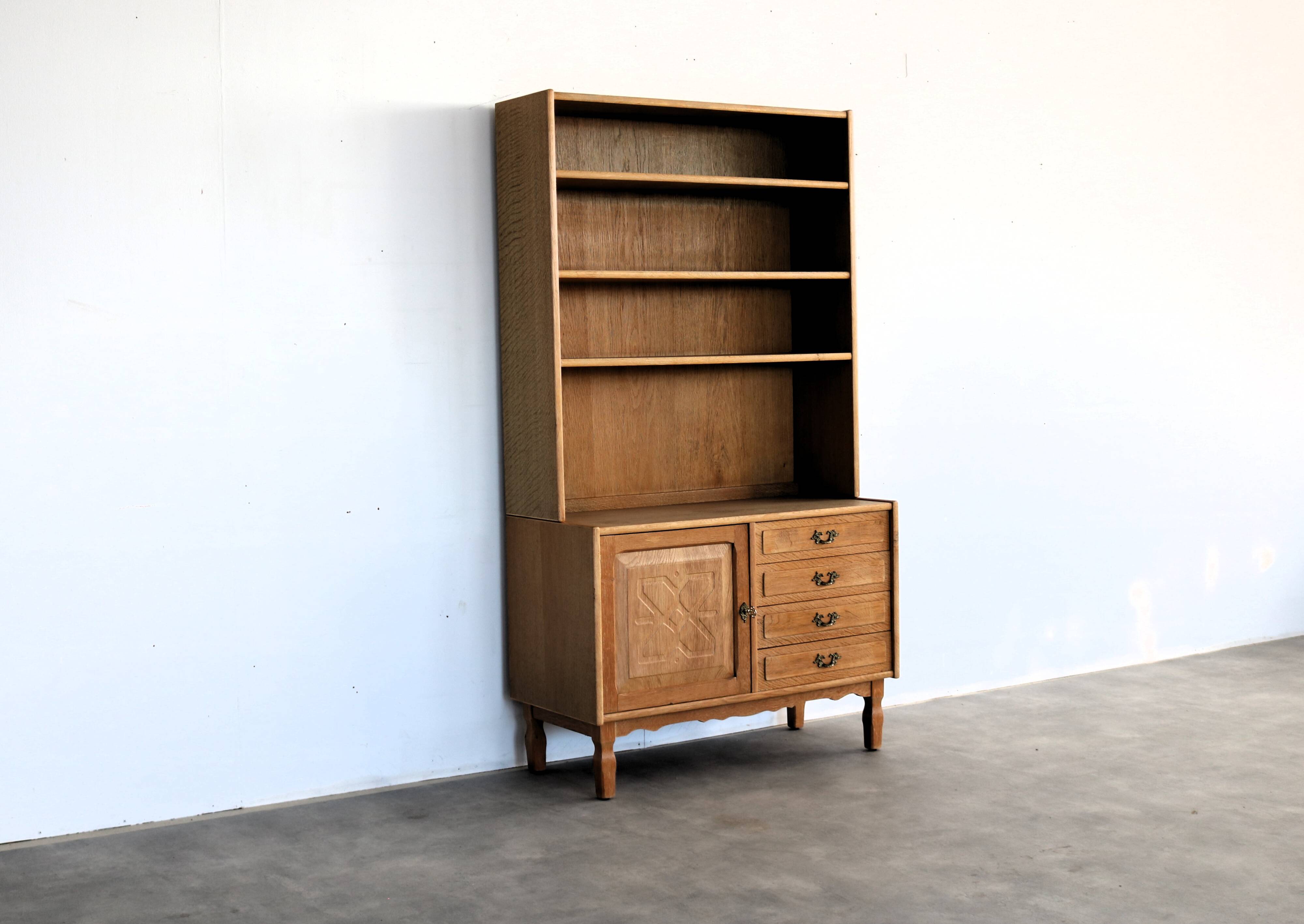 vintage bookcase | cupboard | brutalist | 60s | Danish