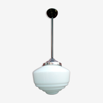 Suspension en opaline blanche