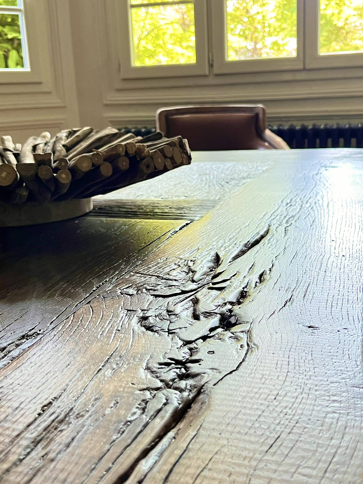 Table de ferme Tower – Chêne Ancien 260 cm