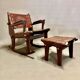 Rocking and Ottoman armchair Angel Pazmino 1960.