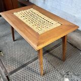 Audoux and Minet coffee table, 1950, vintage