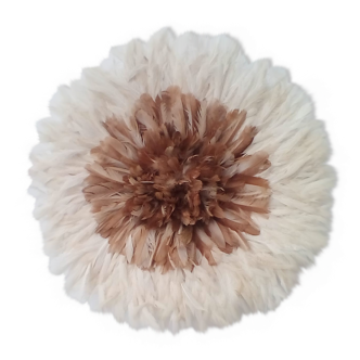 Juju hat beige white outline of 80 cm