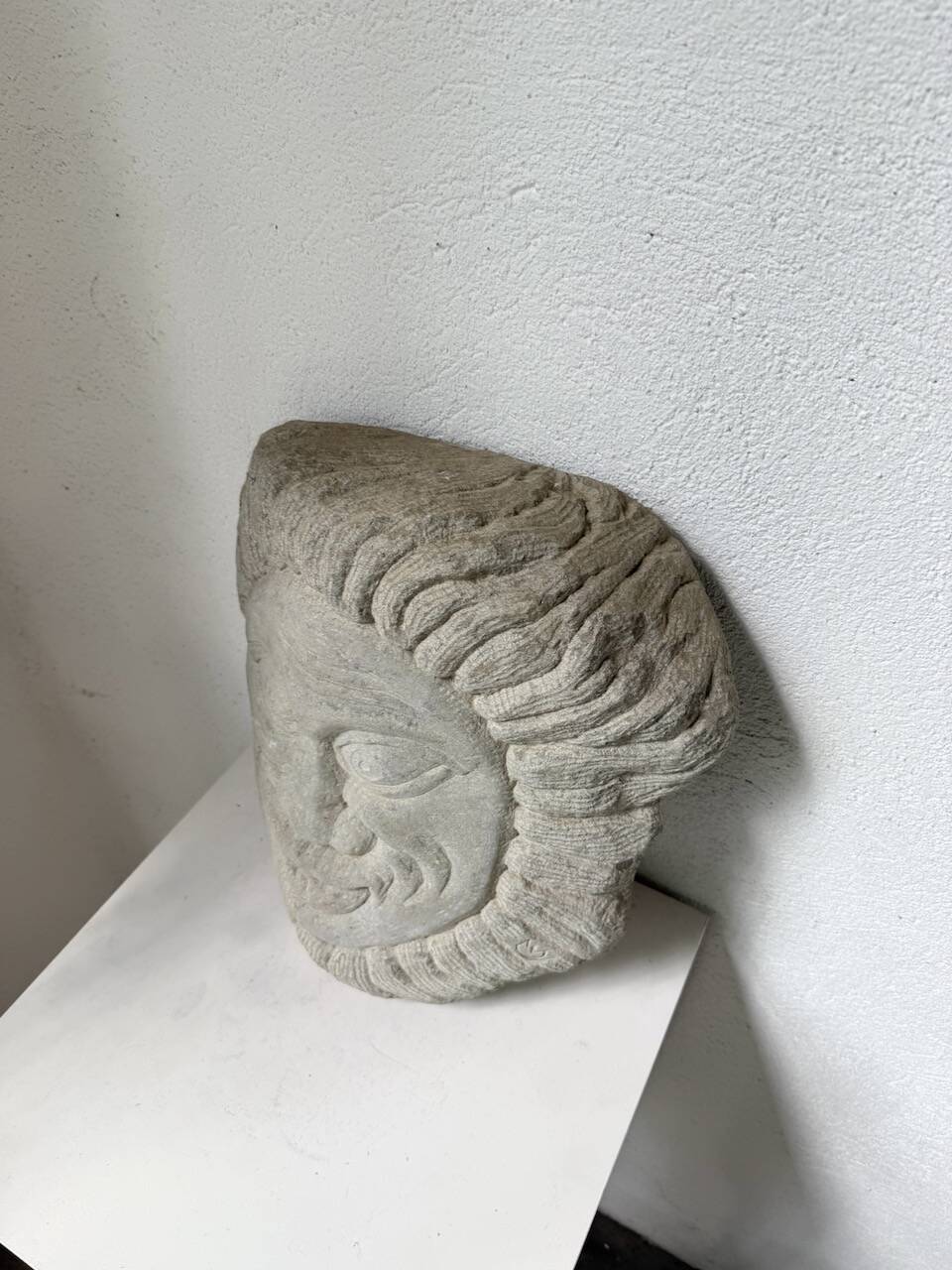 Stone sculpture 1950 face