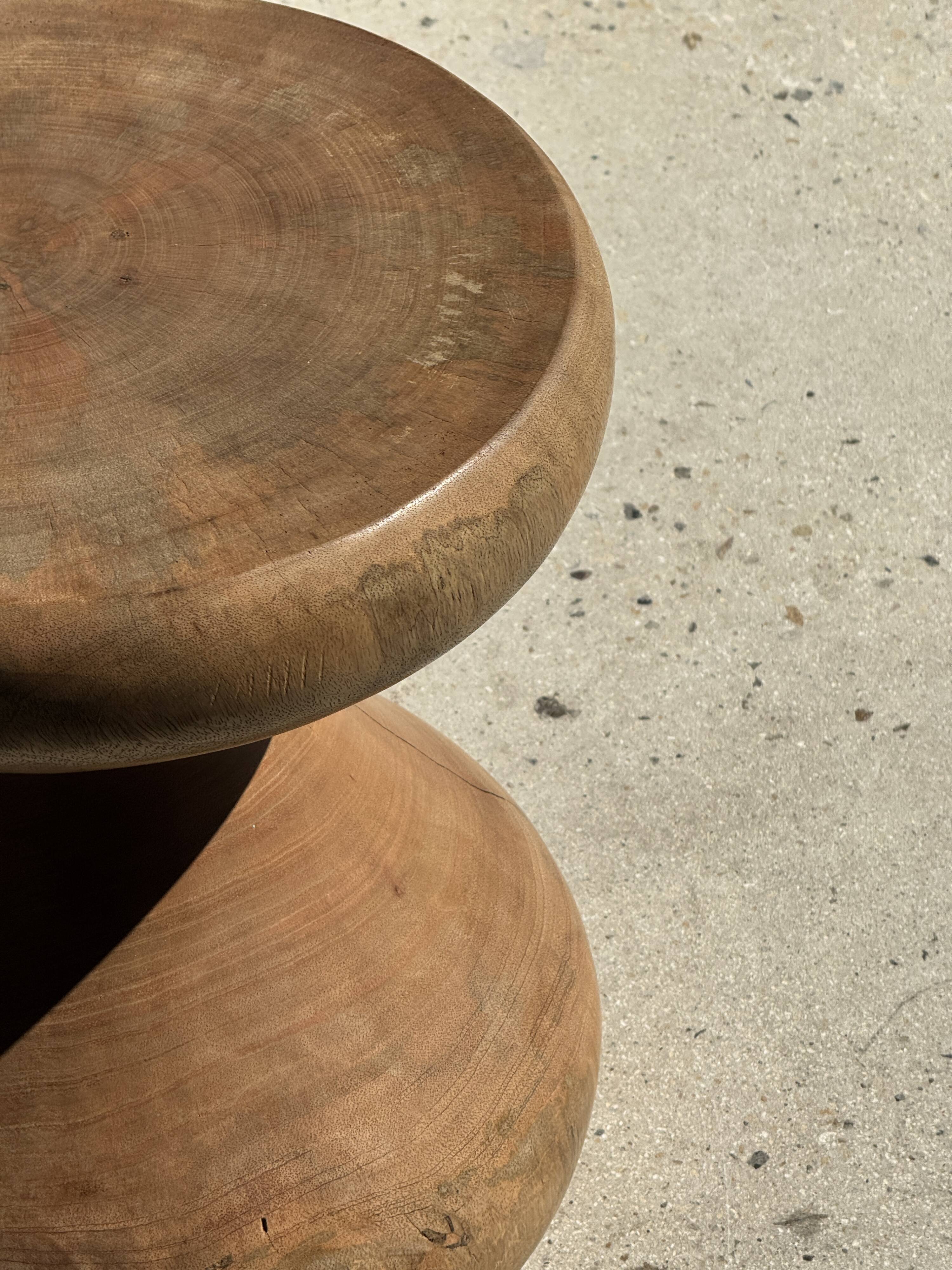 Pawn Natural - Stool, side table, end table in solid mango wood