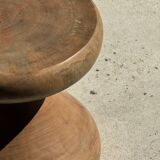 Pawn Natural - Stool, side table, end table in solid mango wood
