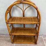 Vintage rattan shelf