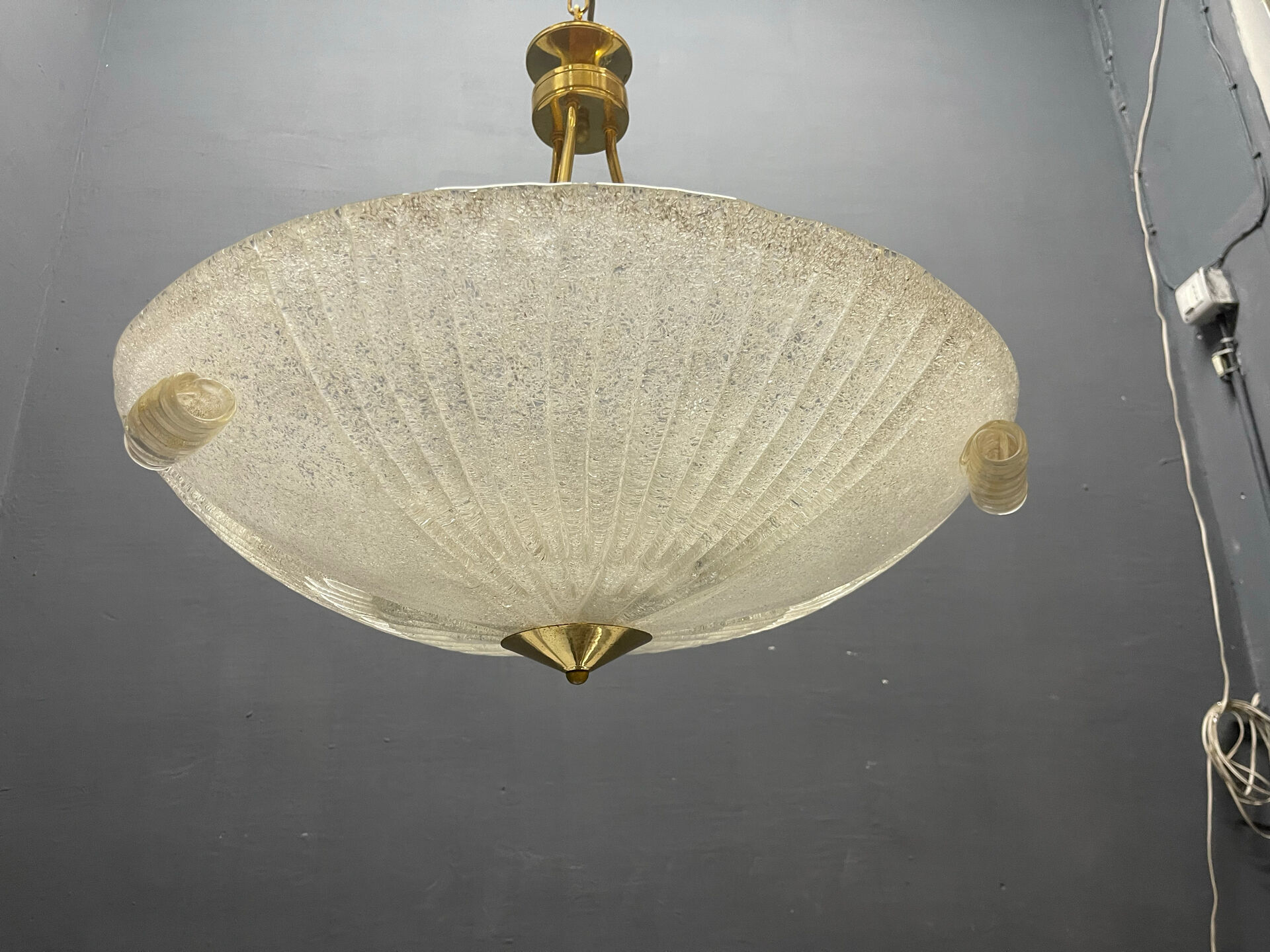 Large Murano Glass Pendant Light, Italy, 1970s