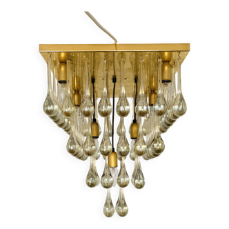 Glass Flush Chandelier by Ernest Palme