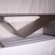 Table basse inox années 70