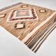Brown & Cream Persian Kilim Rug, 260x341Cm