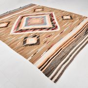 Brown & Cream Persian Kilim Rug, 260x341Cm