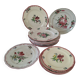 12 assiettes fleuries anciennes esprit bistrot & table d’hôtes