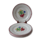 Set of 5 dessert plates Digoin Sarreguemines years 30-40
