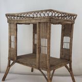 Wicker & rattan serving trolley 1900
