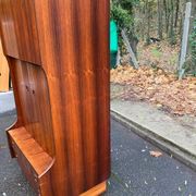 Scandinavian teak wardrobe, circa 1950, 91x65x183cm