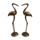 Duo brass herons