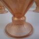 Set of 6 Art Deco Pink Rosaline Glass Dessert Bowls, Czechoslovakia, 1930s