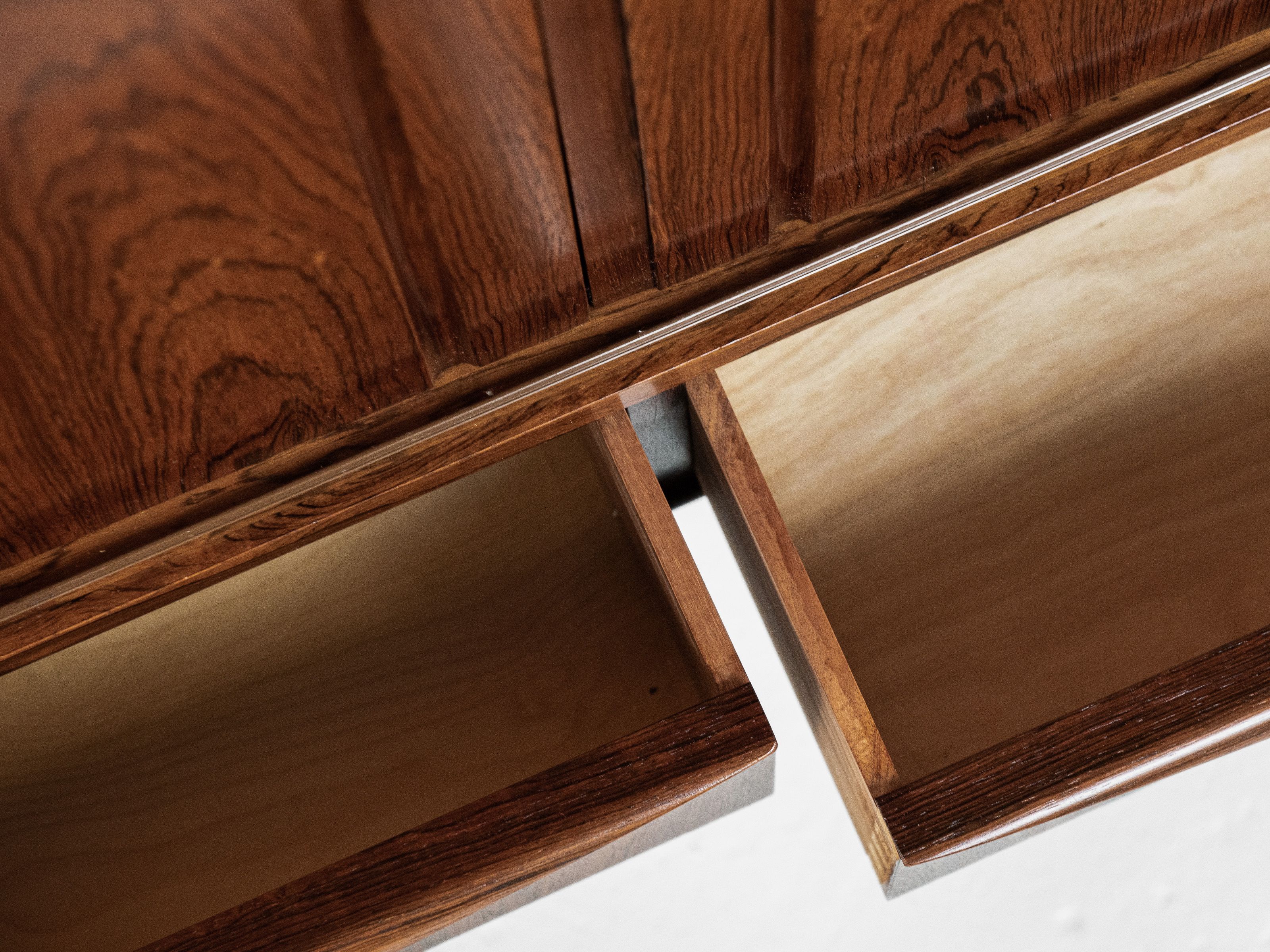Danish highboard in rosewood by E.W. Bach for Sejling Skabe 1960s