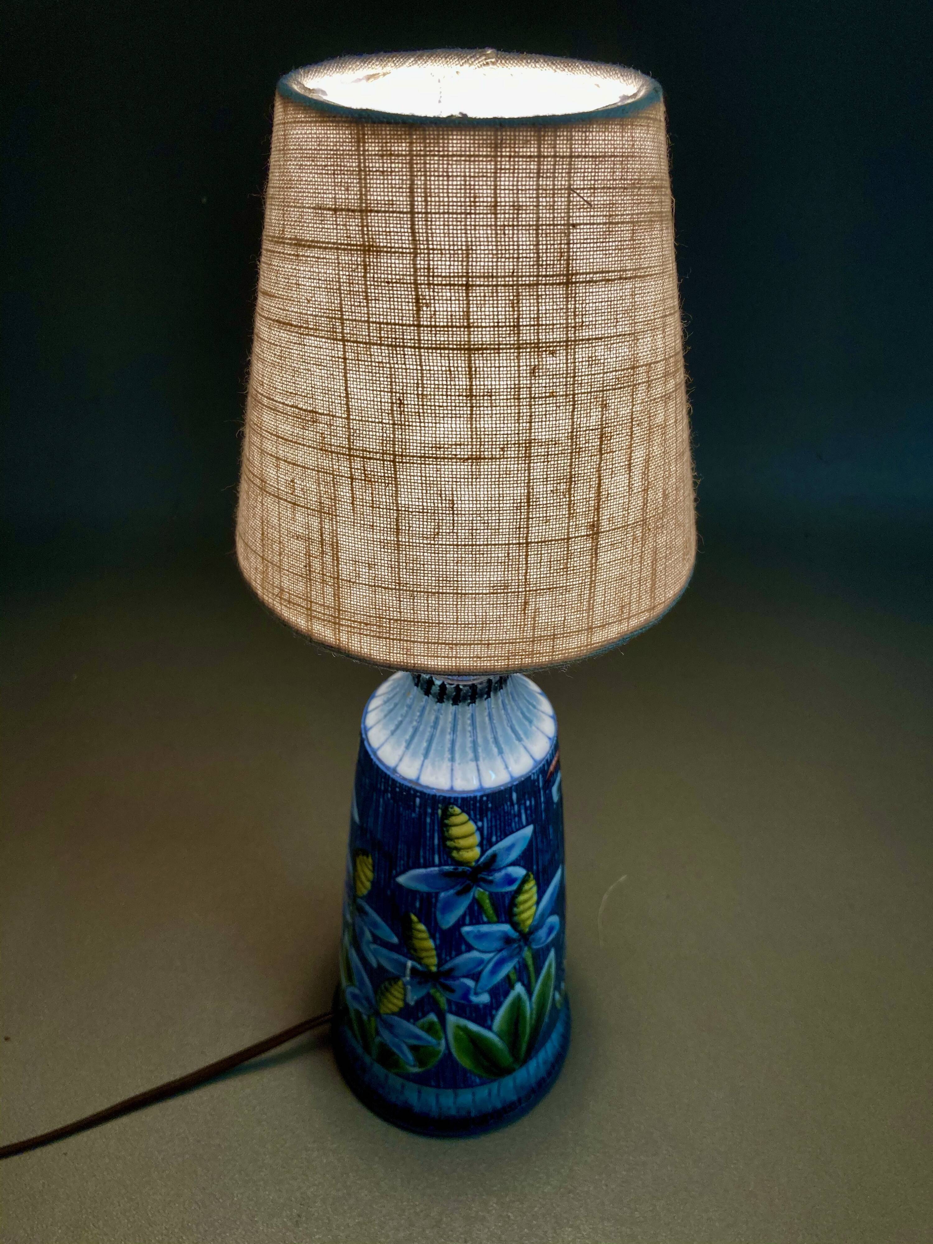 Scandinavian ceramic lamp 1960