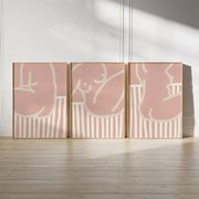 Set of 3 figure giclee prints