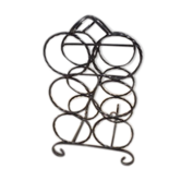 6 wrought iron bottle holder