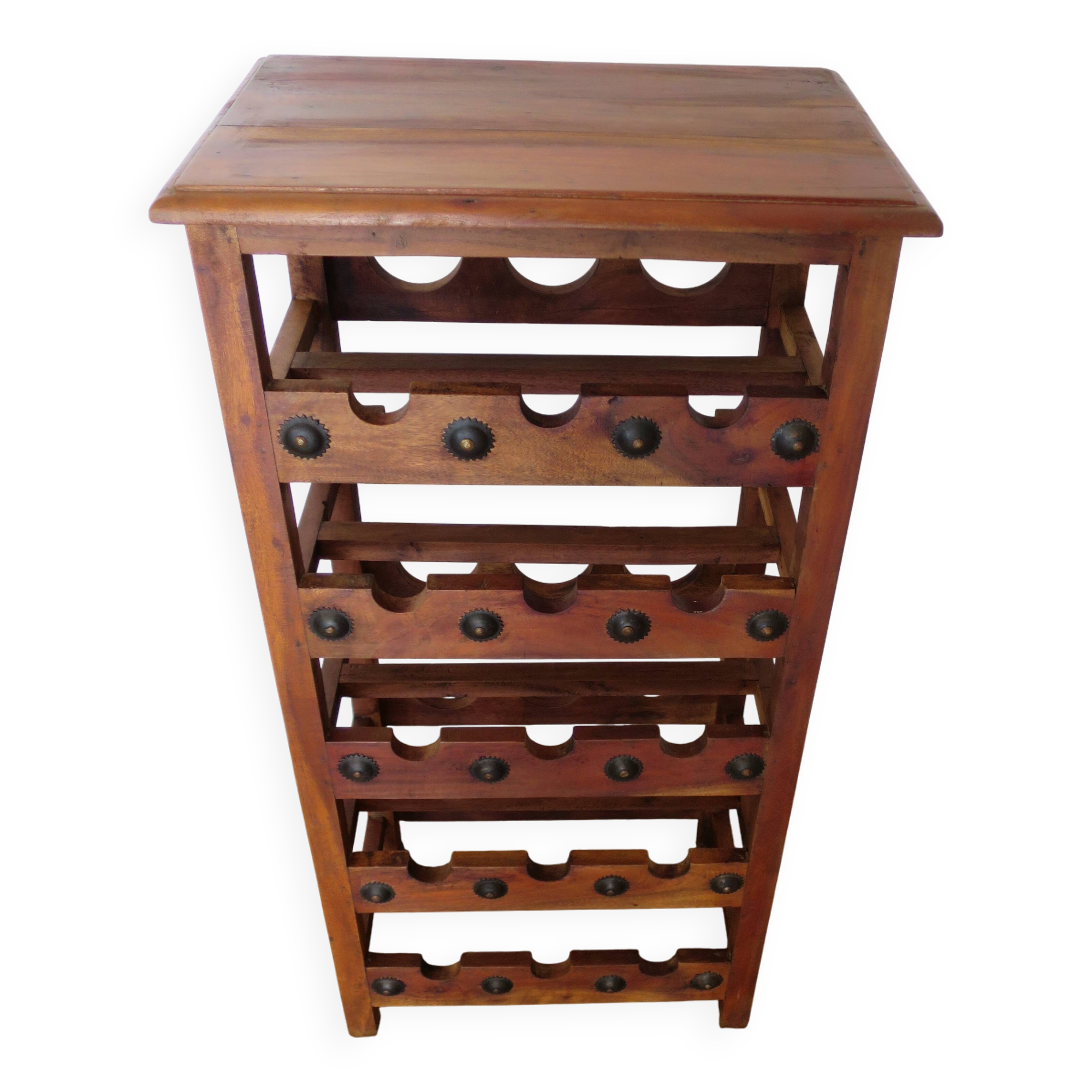 Solid wood wine rack