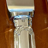 Christofle crossed ribbons, cutlery set for 6 people in new condition, 24 pieces.