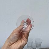 6 crystal champagne flutes