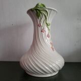 Vintage twisted barbotine vase