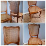 4 chairs channes Louis XV style 50s