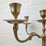 Vintage golden brass candlestick