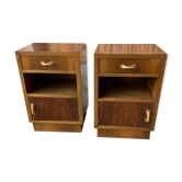 Art Deco Italian Nightstands, 1930s, Set of 2