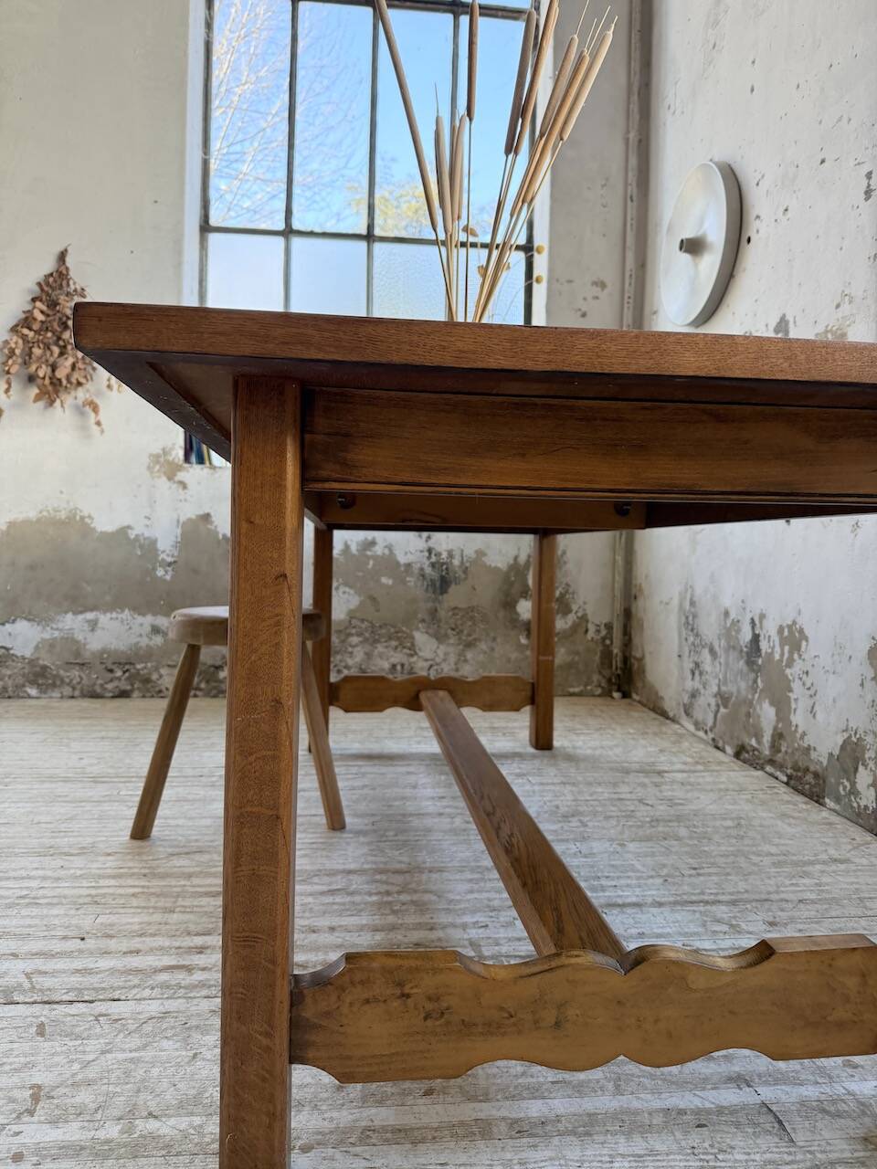 2m oak farmhouse table