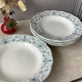 Assiettes terre de fer anglaises Ridgways XIX ème