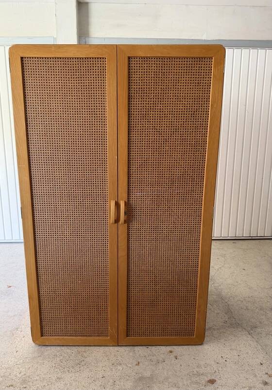Vintage wardrobe Derk Jan De Vries – 1960s/70s – Wood and Wicker