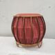 Tabouret / pouf en rotin vintage