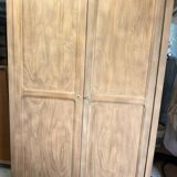 Parisian Art Deco wardrobe in natural wood