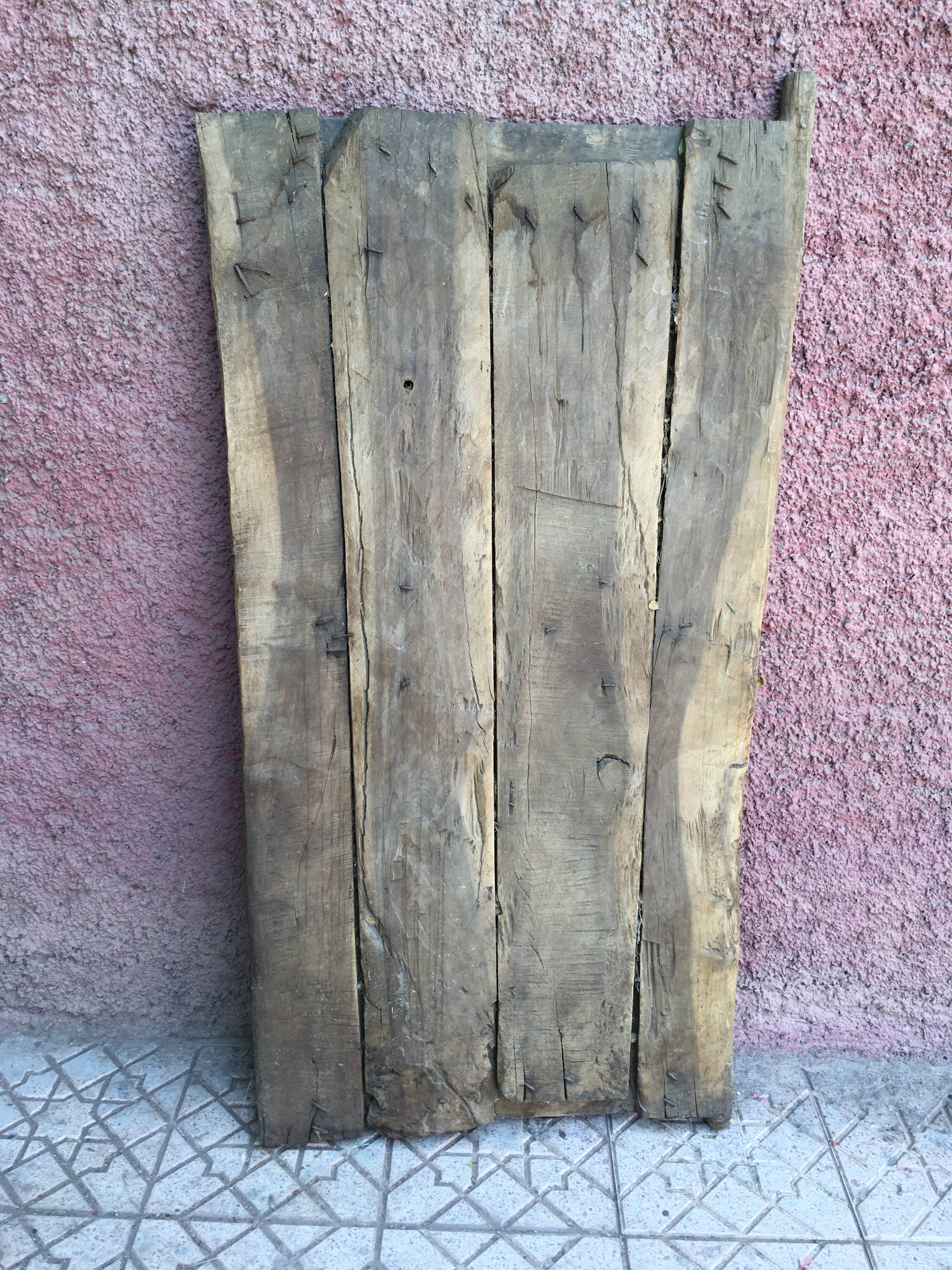 Authentic vintage wooden berber door - morocco