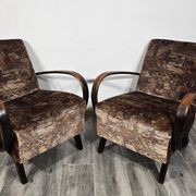 Paire de fauteuils de Jindrich Halabala, années 1940