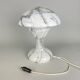 Lampe de table champignon en verre marbré vintage, années 1930