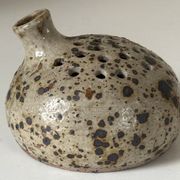 Vase céramique grès pyrité vintage design années 60