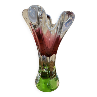 Vase en verre de bohème de Joseph Hospodska