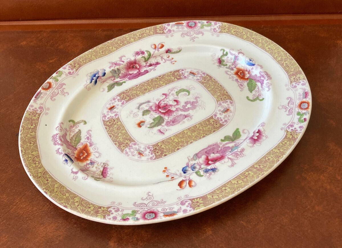 Plat faience ancien - décor Chine