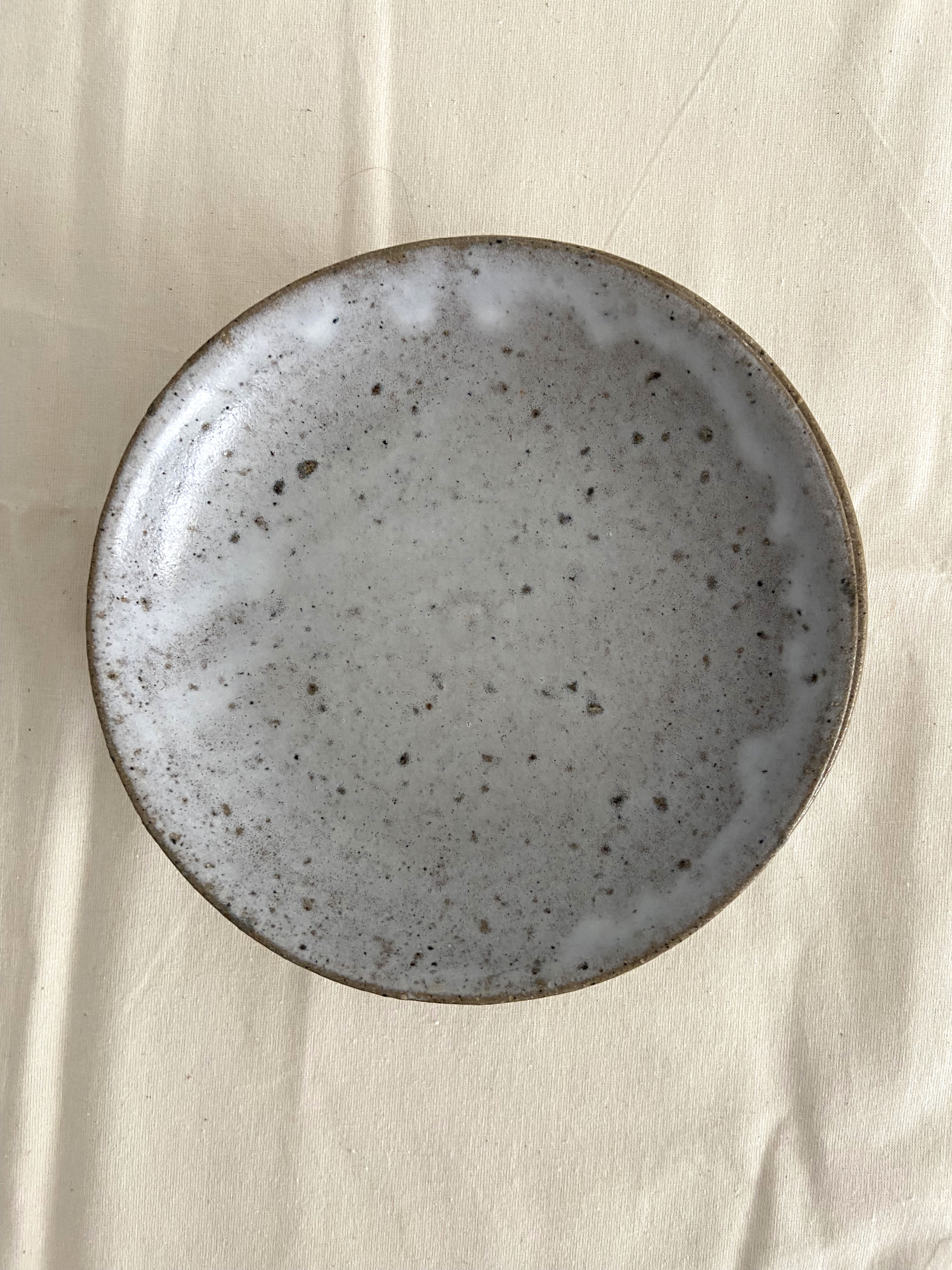 Set of 6 stoneware dessert plates