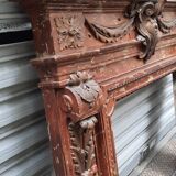 Old oak fireplace