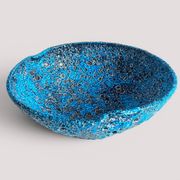Turquoise ceramic fruit bowl by Charles Cart Vallauris, circa the 1960s.