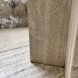 Octagonal travertine coffee table